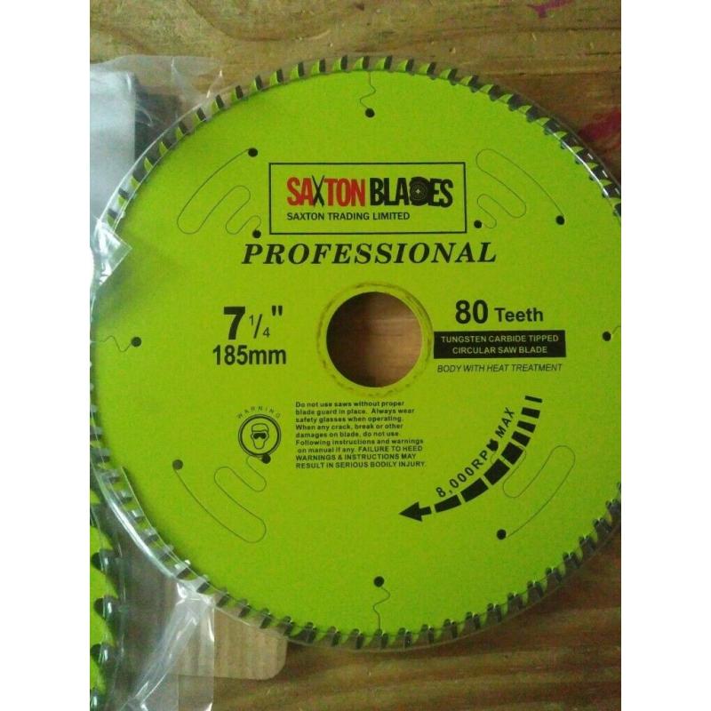 2 Saxton Professional Range TCT Circular Saw Blades