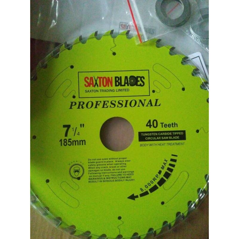 2 Saxton Professional Range TCT Circular Saw Blades