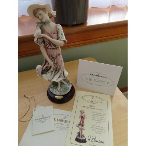 Limited Edition Giuseppe Armani Florence 1999 Figure of the Year Elise with Certificate