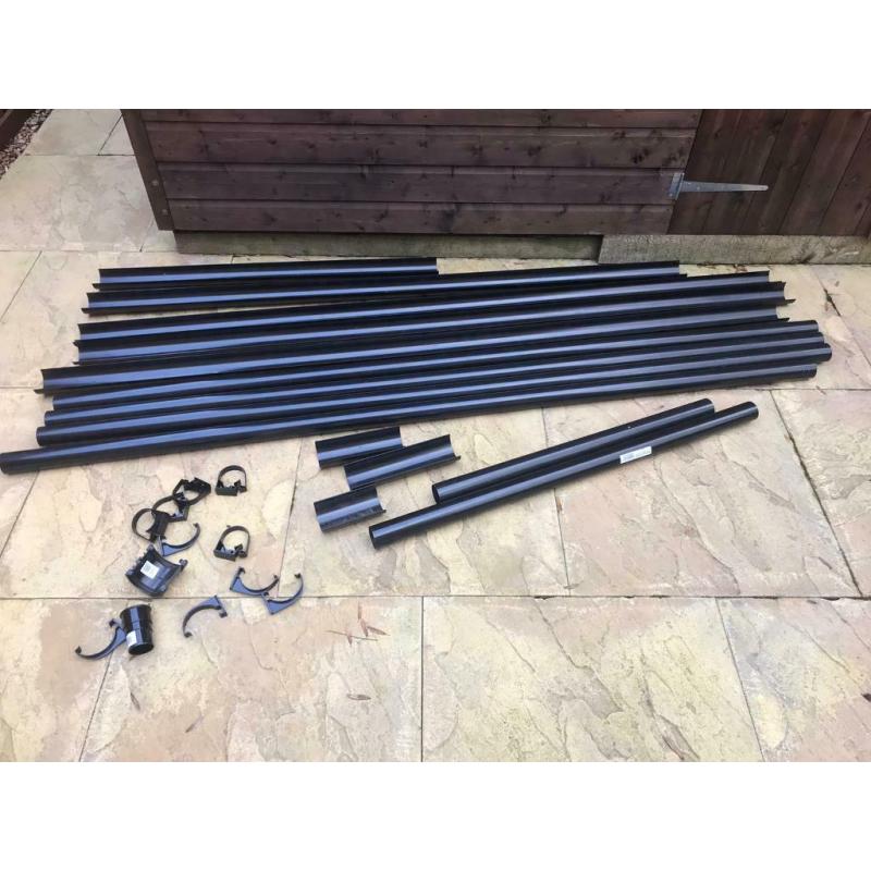 Floplast mini guttering for shed or greenhouse. New