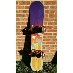 Women snowboard