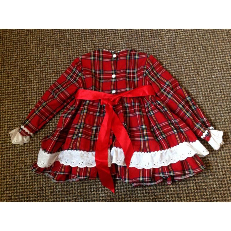 Tartan Christmas Dress size 12-18 Months Worn Once Hannahs Boutique Will Post