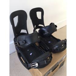 Burton Cartel EST Bindings Black, Size Large, Barely Used, Original Box & Manual