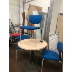 Blue Stackable Office Chair