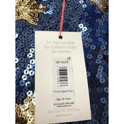 Girls Sparkly Dress (Brand New) Age 10 years