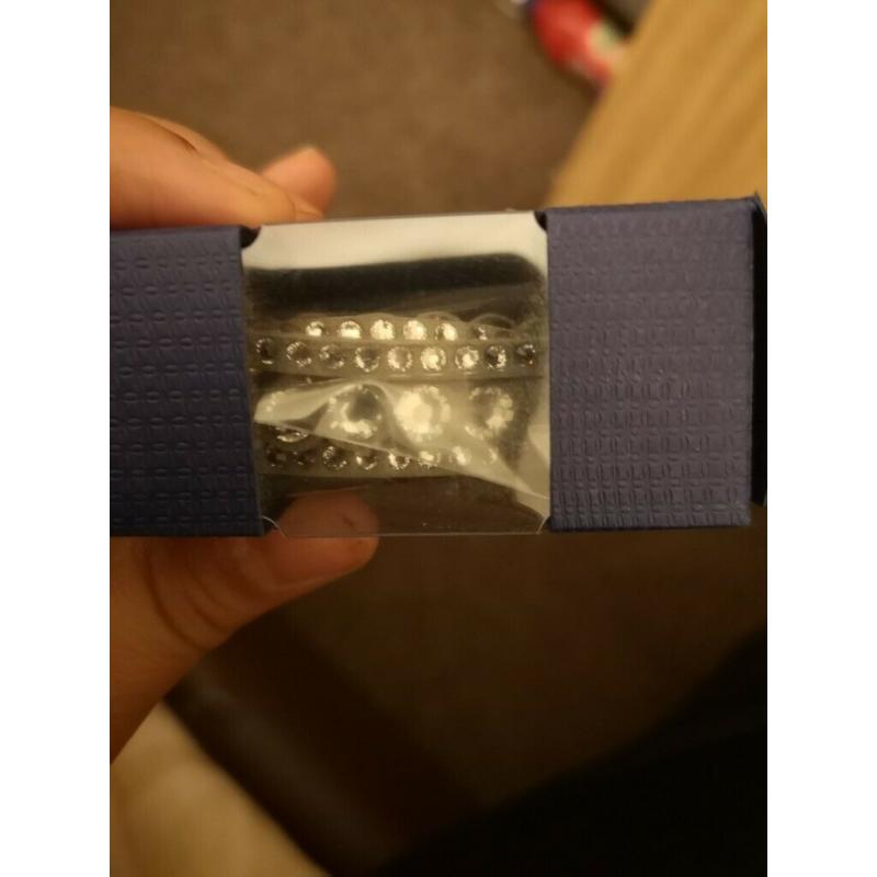 GIFT Swarovski Bracelet grey with crystals BRAND NEW BOXED