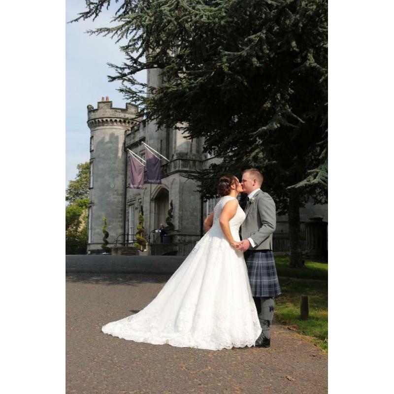 ****BARGIN! David bridal A-line wedding dress****