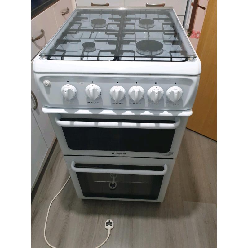 Hotpoint double oven gas cooker