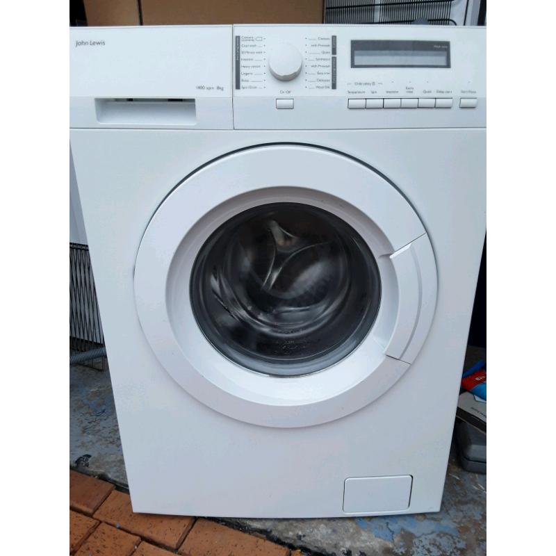 John Lewis 8KG Washing Machine Model JLWM 1413