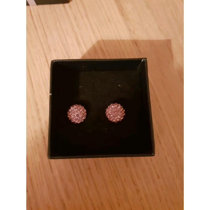 Purple Stud Earrings - New