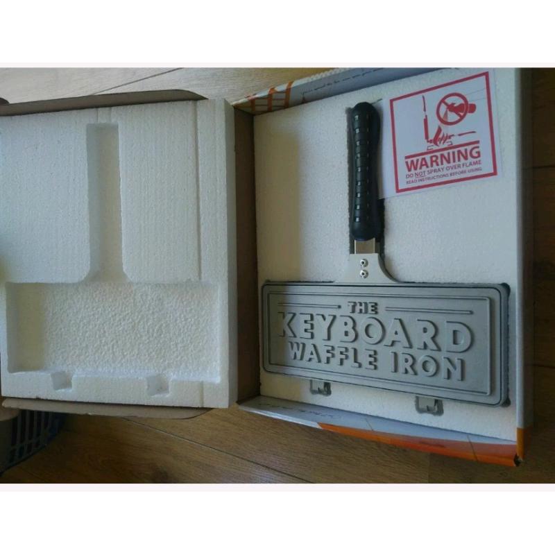 Keyboard waffle iron Christmas gift!