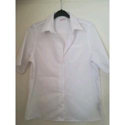 Girls White School Blouses