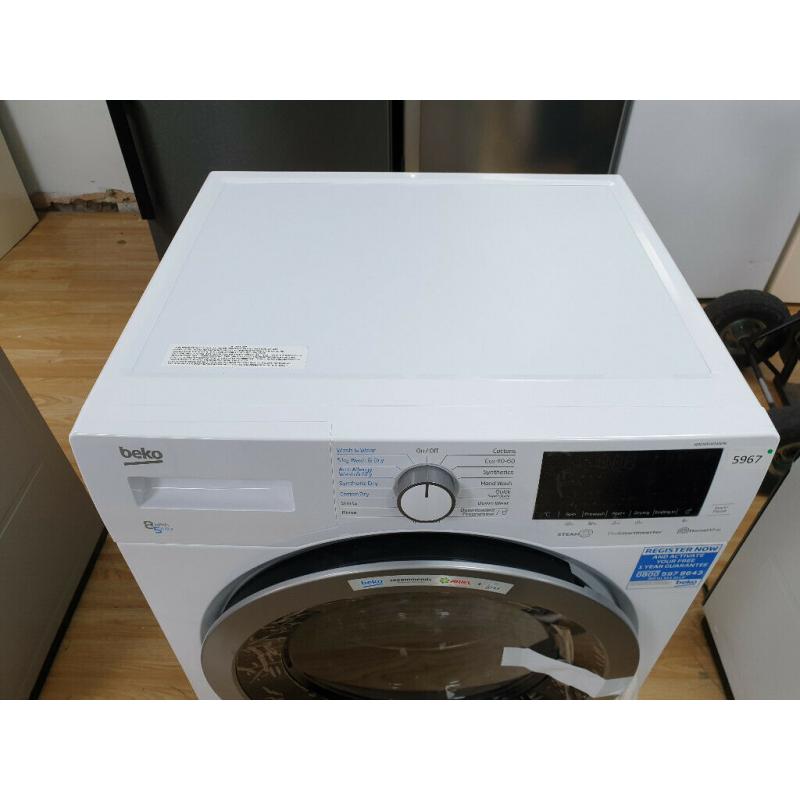 **SOLD**BEKO WDEX8540430W Bluetooth 8kg/1400rpm Washer Dryer - White (5967)**SOLD**