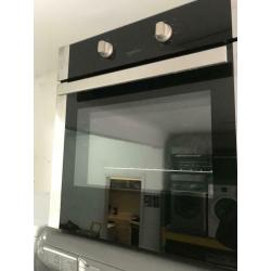 Stainless steel statesman 60cm by 60cm integrated electric grill & fan assets ovens with guarantee