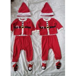 Santa Claus Father Christmas costume bundle. 3-6 months