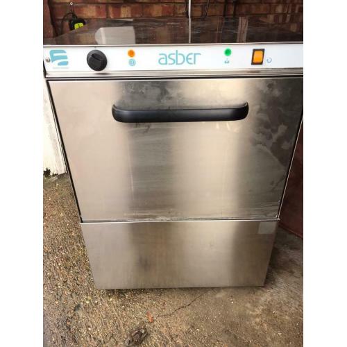 ASBER commercial dishwasher / Only two years old / lovely condition/ 500mm basket