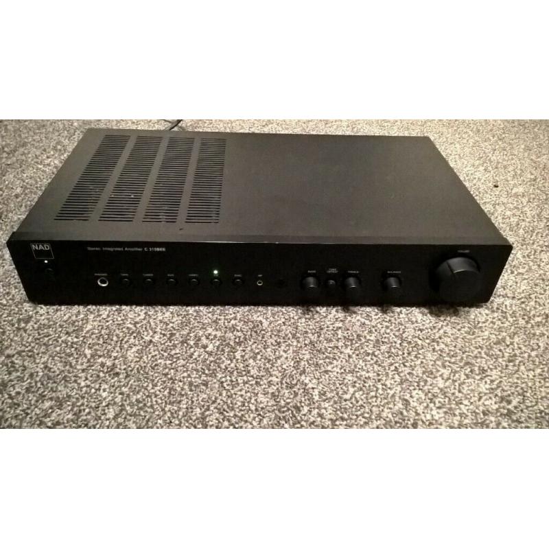 NAD C315BEE Stereo Integrated Amplifier (Slight Buzz/Hum In Output) No Remote