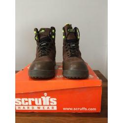 Brown Scruffs Game Men's Safety Boots Size 11