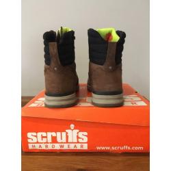 Brown Scruffs Game Men's Safety Boots Size 11