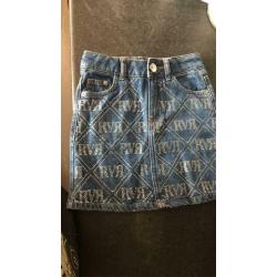 Girls River Island denim skirt age 8
