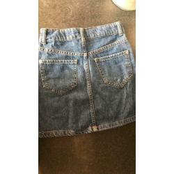 Girls River Island denim skirt age 8