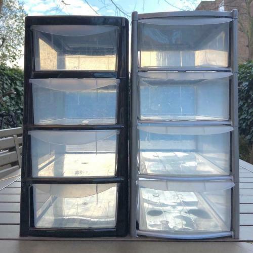 Two Organisers with drawers