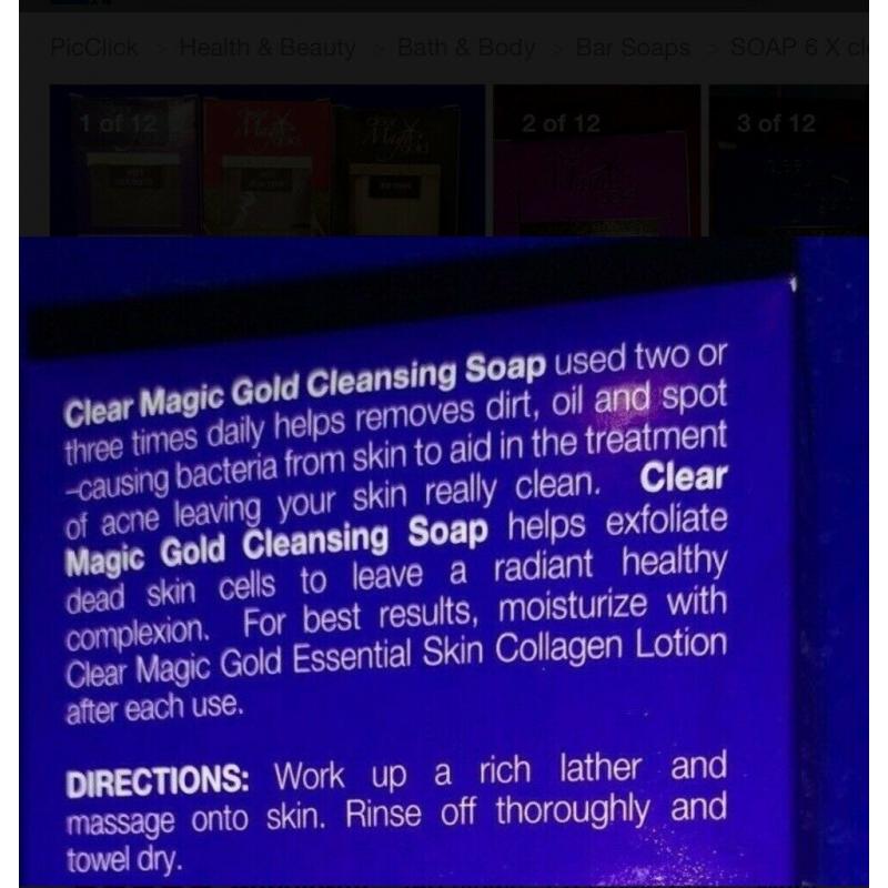 Clear magic body soap