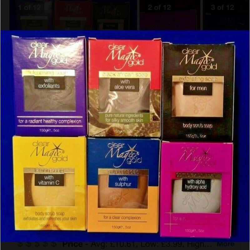 Clear magic body soap
