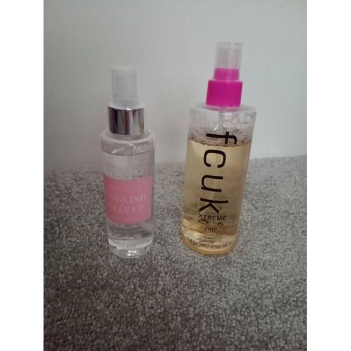 Jack Wills and fcuk body sprays