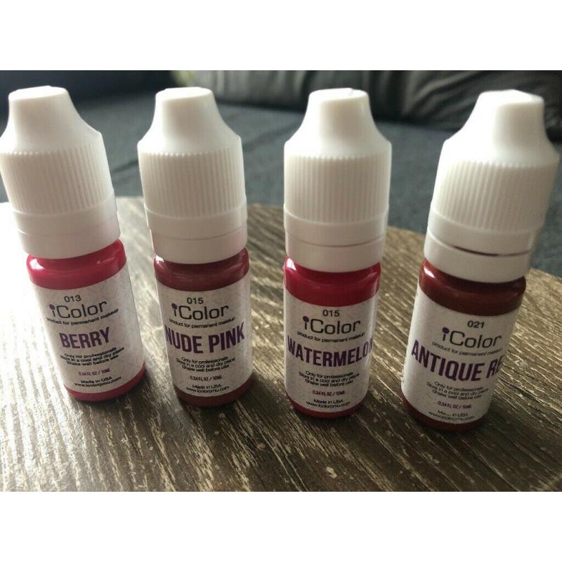 Permanent lip pigments