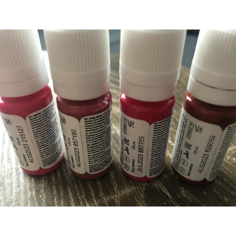 Permanent lip pigments