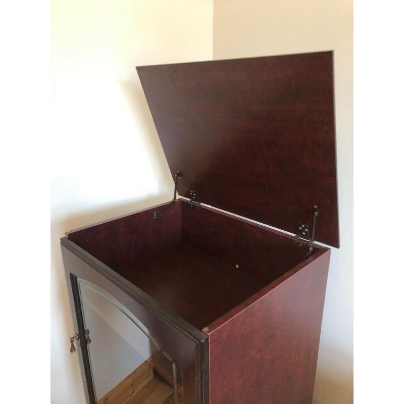Rose Mahogany Stereo Cabinet