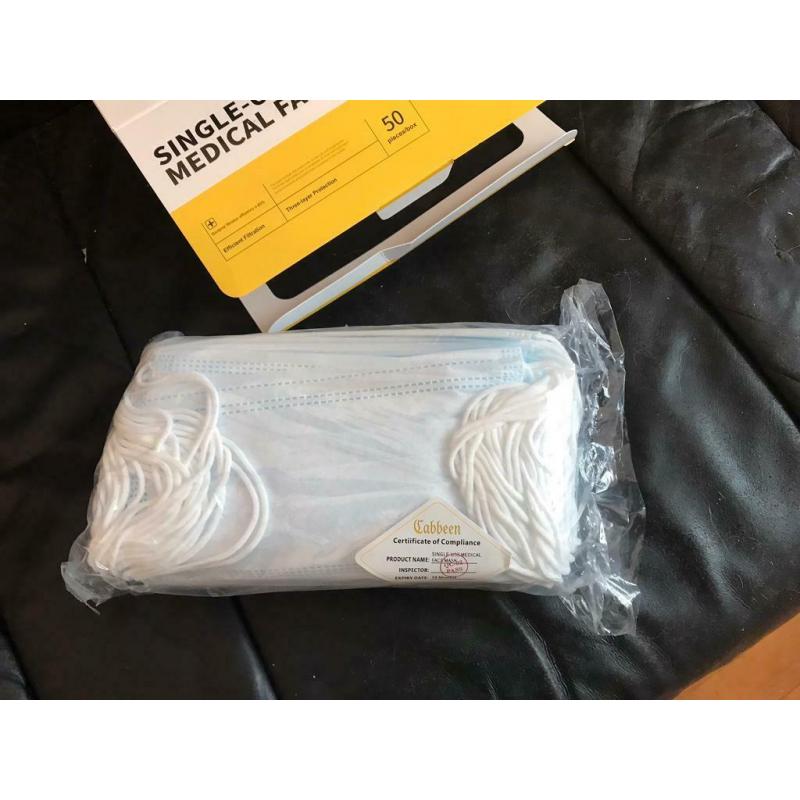 Single use face mask