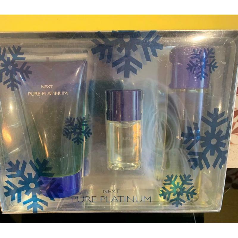 Men?s next fragrance set pure platinum