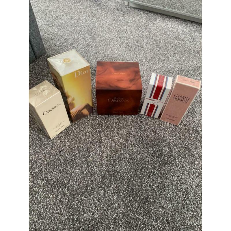 Various ladies fragrances