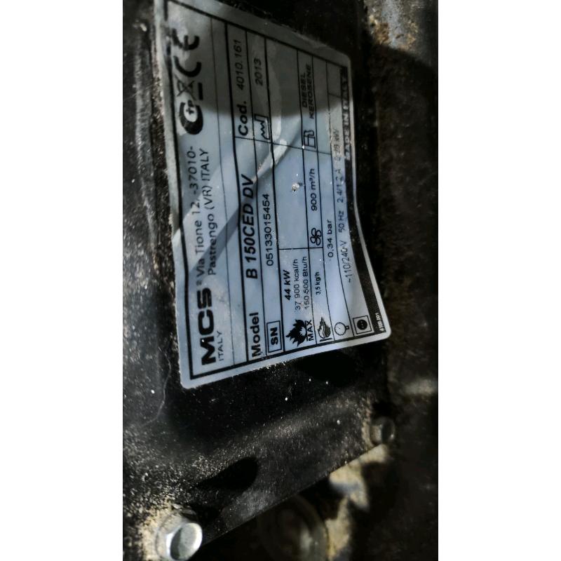 Master b150 forced air heater