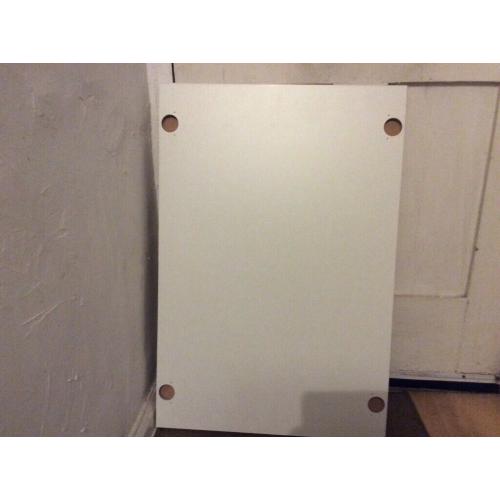 Two new white kitchen cupboard doors