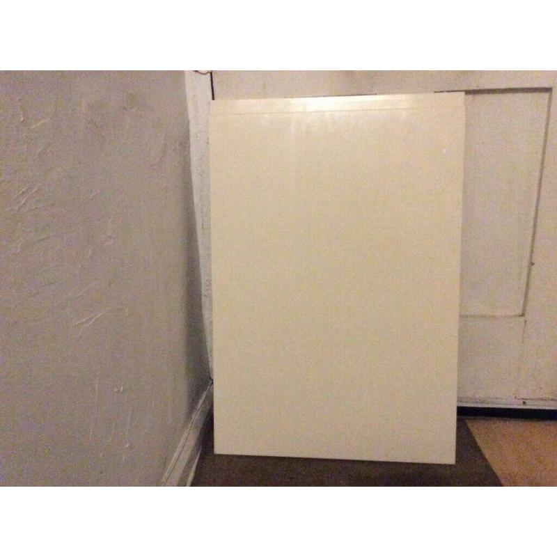 Two new white kitchen cupboard doors