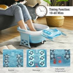 Electric Foot Spa Bath Massager Collapsible Heating Infrared Pedicure EP24782GB