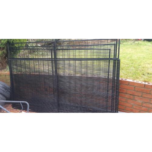 Wire mesh panels ,powder coated ,black