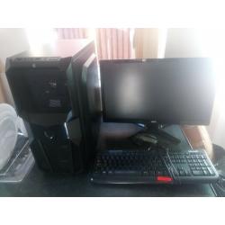 Gaming PC Bundle i7-2600 GTX 1050 8GB RAM 500GB HDD Monitor Keyboard Mouse WIFI