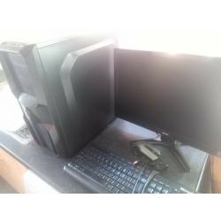 Gaming PC Bundle i7-2600 GTX 1050 8GB RAM 500GB HDD Monitor Keyboard Mouse WIFI