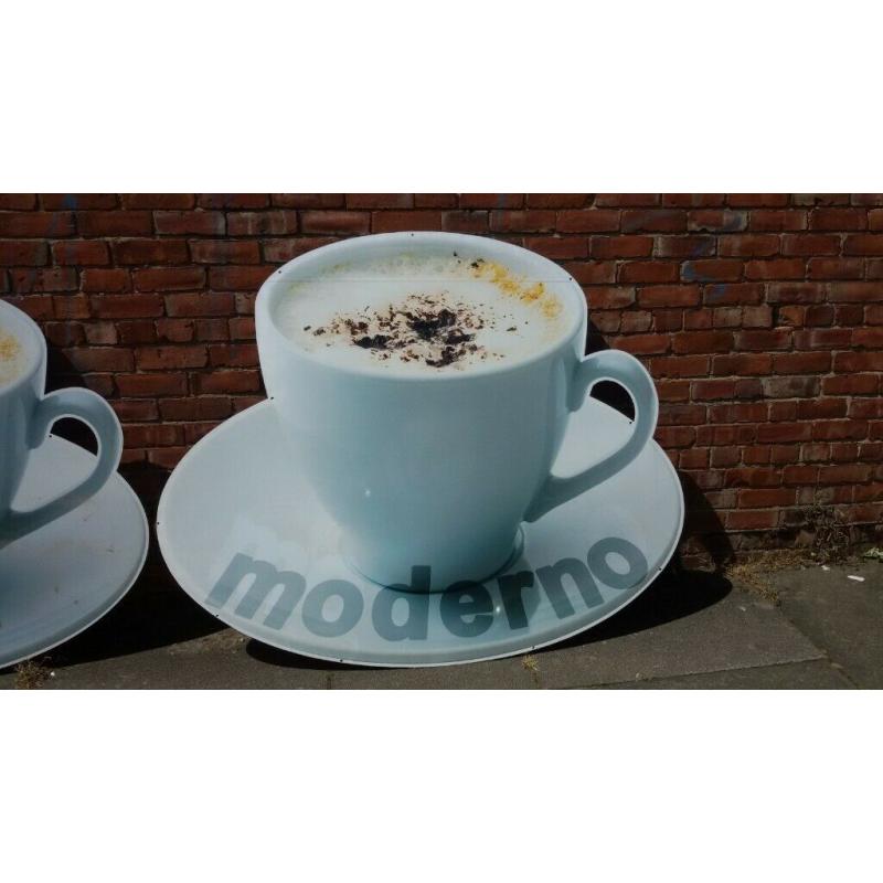 Coffee cup sign Large