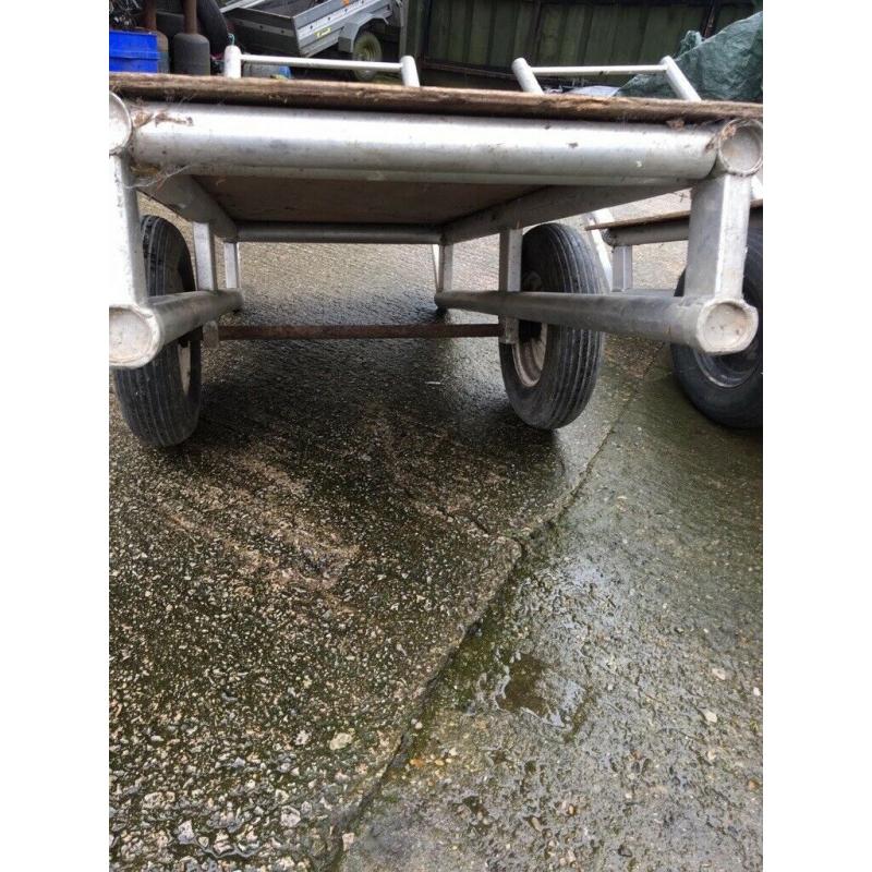 Trolleys x2 and wheels ideal garden garage or ware house