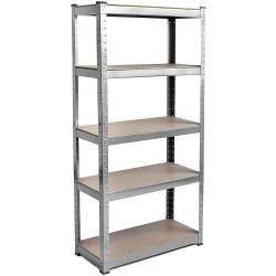 5 Tier Shelf Unit Storage Shelving Garage Files