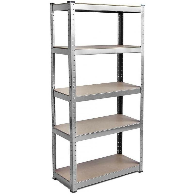 5 Tier Shelf Unit Storage Shelving Garage Files