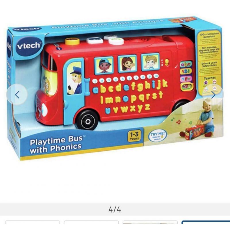 VTech Playtime Bus with Phonics(brand new)