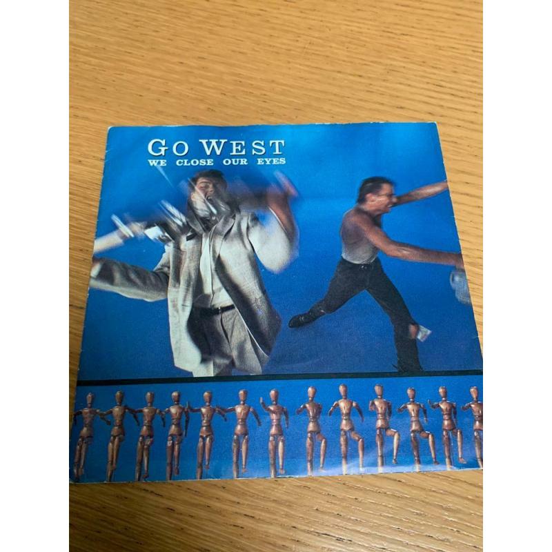 Go West We Close Our Eyes 7? Vinyl Record