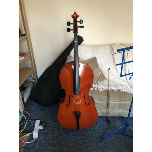 Hardly used Full Size Cello + extras