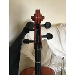 Hardly used Full Size Cello + extras